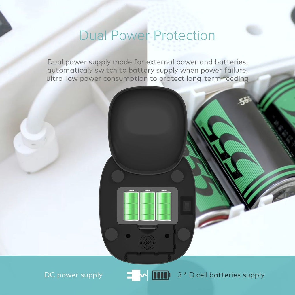 Smart Pet Feeder With Camera - Black -