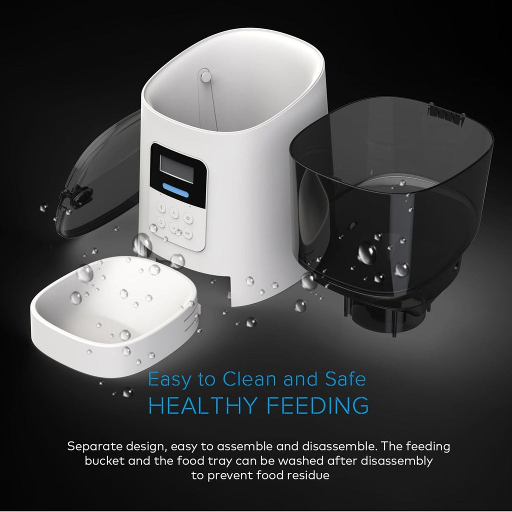 Smart Pet Feeder With Camera - Black -