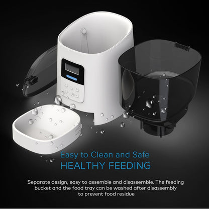 Smart Pet Feeder With Camera - Black -