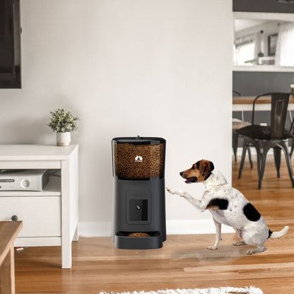 Smart Pet Feeder With Camera - Black -