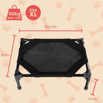 Elevated Pet Bed (Xl Black)