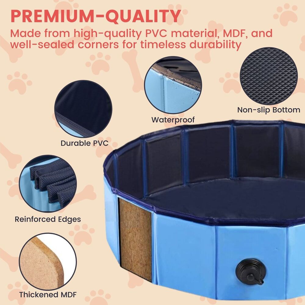 Pet Pool 120Cm*30Cm Xl Red