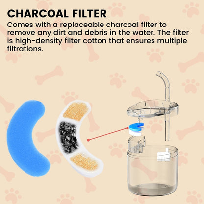 Pet Water Fountain Dispenser 1.8L