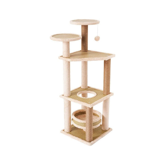143Cm Dinosaur Cat Condo Cat Tree Green