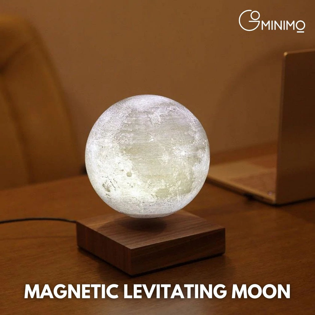 Magnetic Levitating Moon Dark Brown Base