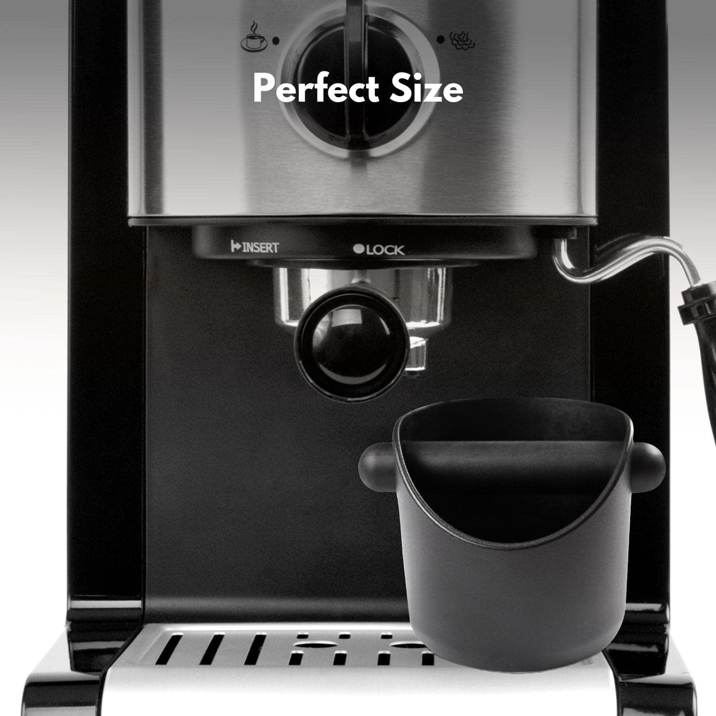 Coffee Knock Box With Removable Knock Bar Black 11cm GO-KBX-100-JXS