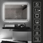 Led Mirror With Bluetooth Speaker 1000Mm Rectangle