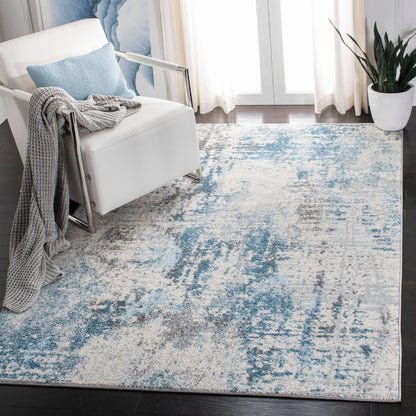 Floor Mat Abstract Blue Grey 160*230Cm