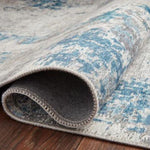 Floor Mat Abstract Blue Grey 160*230Cm