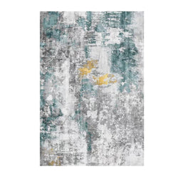 Floor Mat Abstract Green Grey 160*230Cm