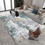Floor Mat Abstract Green Grey 160*230Cm