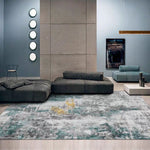 Floor Mat Abstract Green Grey 160*230Cm