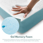 Dual Layer Mattress Topper 3 Inch With Gel Infused (Queen)