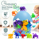 38 Pcs Suction Cup Toys