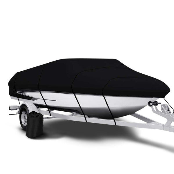  14-16 Ft Waterproof Boat Cover (Black)