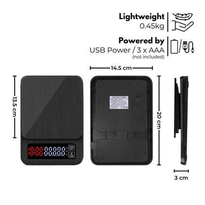 5kg Electronic Digital LCD Kitchen Coffee Weighing Scale