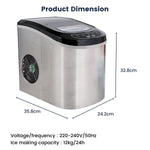 Ice Maker Machine Stainless Steel 2.2L