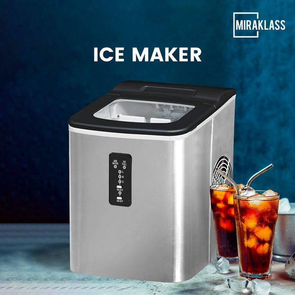  Miraklass Ice Maker Machine Stainless Steel 2L