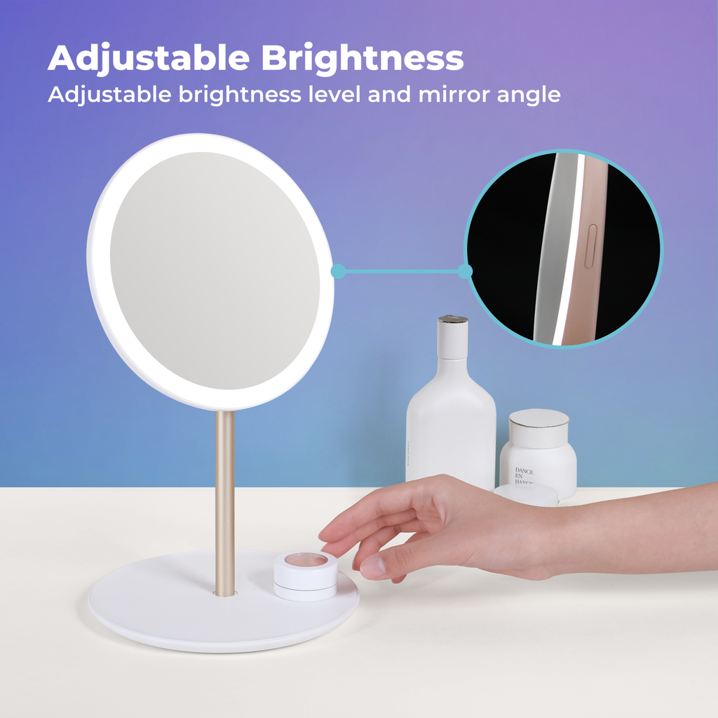Travel Makeup Mirror Pink