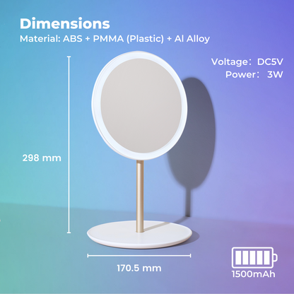 Travel Makeup Mirror Pink