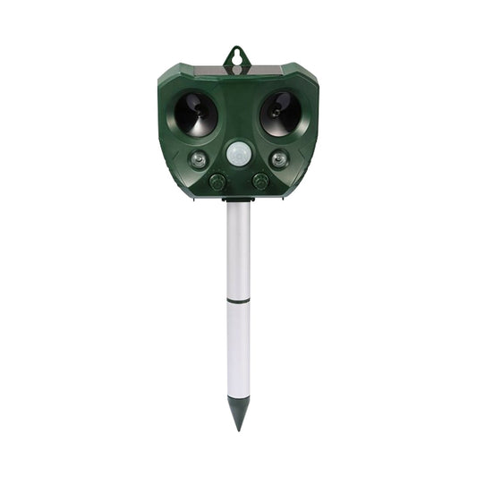 Solar Ultrasonic Animal And Pets Repeller(Green)