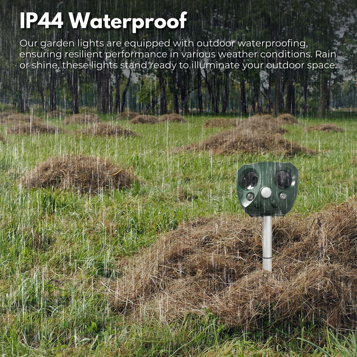 Solar Ultrasonic Animal And Pets Repeller(Green)
