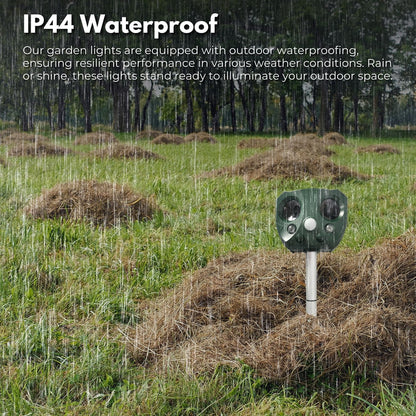 Solar Ultrasonic Animal And Pets Repeller(Green)