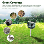 Solar Ultrasonic Animal And Pets Repeller(Green)