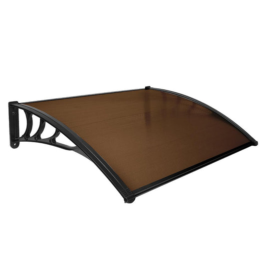Window Door Awning Canopy Outdoor Uv Patio Rain Cover Tawny 1M X 1.2M Type 1
