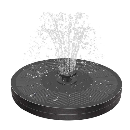16Cm 1.5W Solar Fountain Water Pump For Bird Bath (Black)