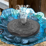 16Cm 1.5W Solar Fountain Water Pump For Bird Bath (Black)