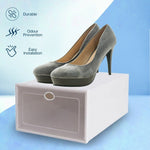 Plastic Shoe Box 12pcs (White)