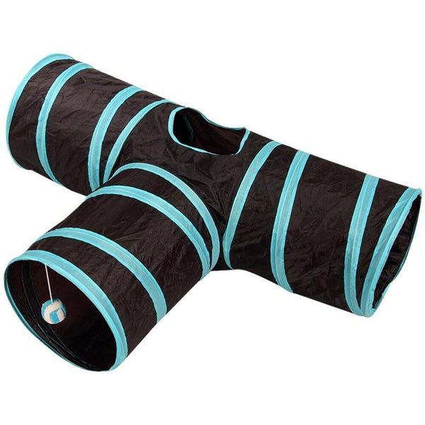  4 Holes Cat Tunnel (Blue)