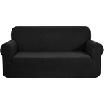 Polyester Jacquard Sofa Cover 2 Seater (Black)