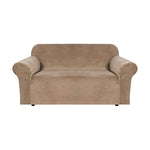 Velvet Sofa Cover 2 Seater (Blush Brown) HM-SF-105-RD