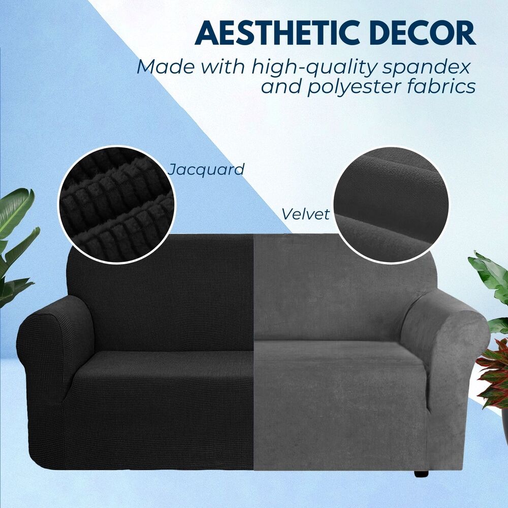 Velvet Sofa Cover 2 Seater (Blush Brown)