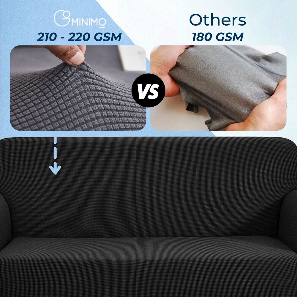 Velvet Sofa Cover 2 Seater (Blush Brown)