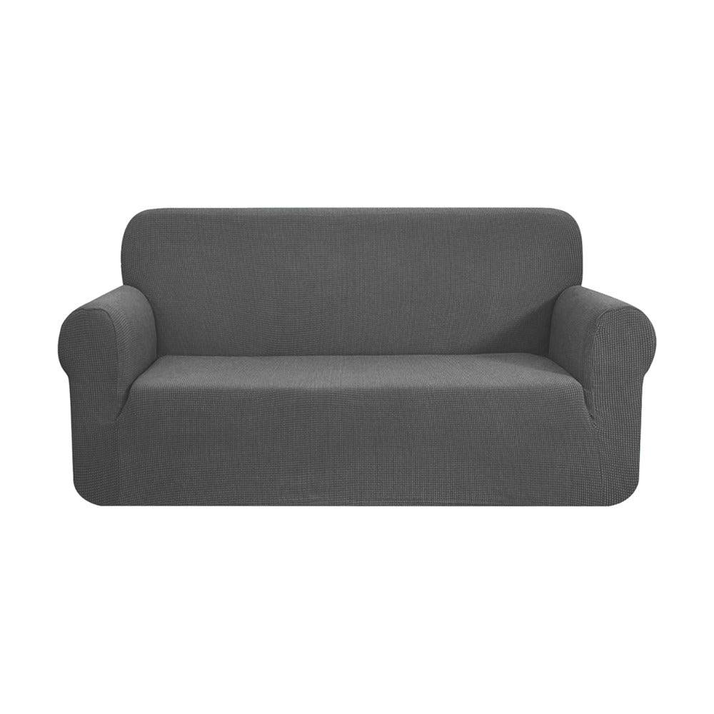Velvet Sofa Cover 3 Seater (Grey)