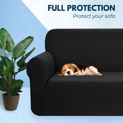 Velvet Sofa Cover 3 Seater (Grey)