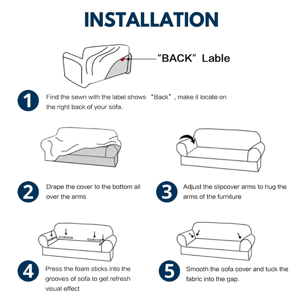 Velvet Sofa Cover 3 Seater (Grey)