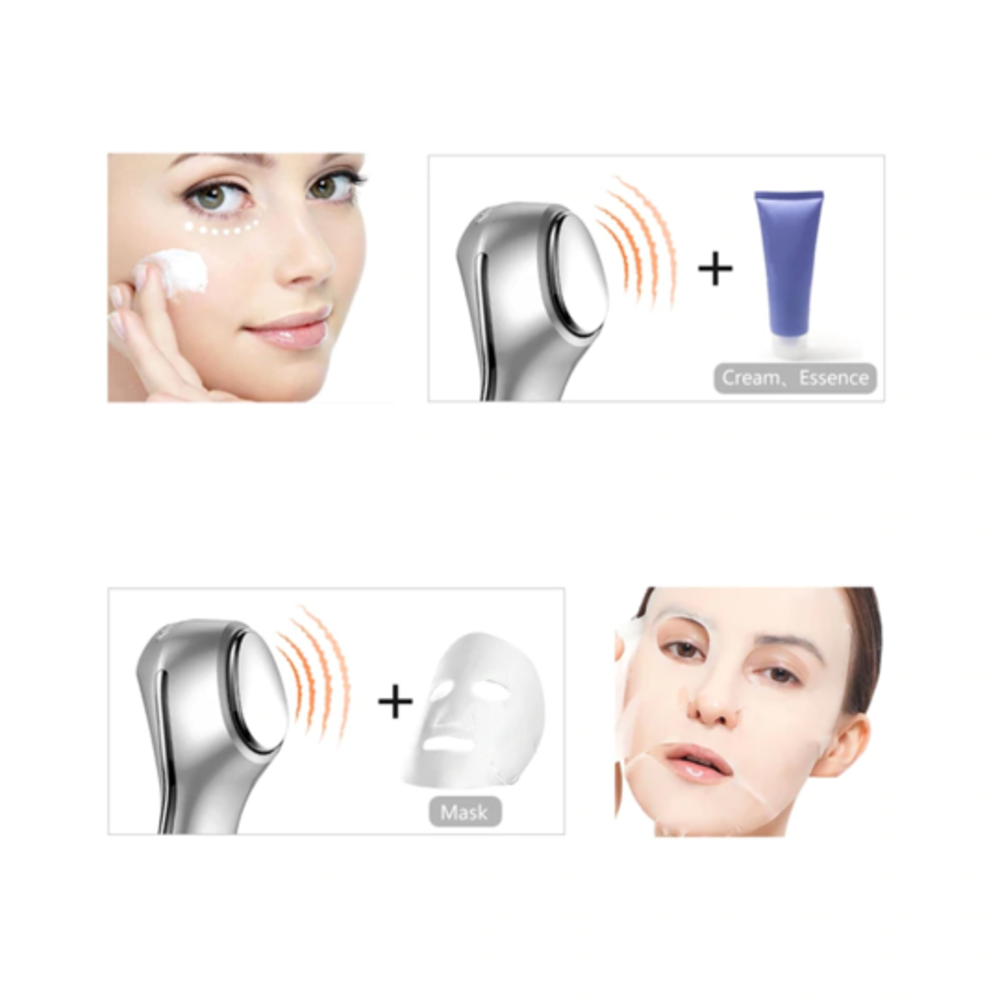 Hot/Cool Sonic Vibration Facial & Eye Massager (Skin Rejuvenator)