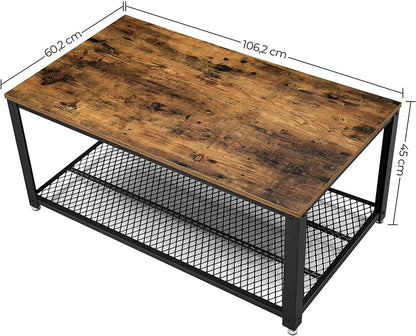 Coffee Table Rustic Brown LCT61X