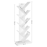 Tree Bookshelf 8 Tier White