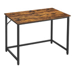 Computer Desk Rustic Brown and Black LWD41X