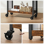 Utility Cart Rustic Brown