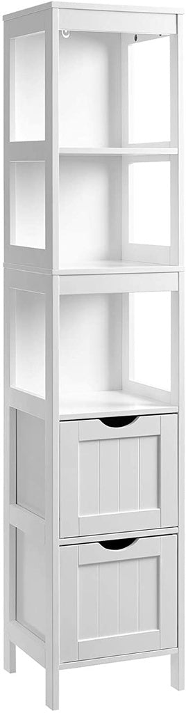  Floor Cabinet with Shelves and Drawers White BBC66WT