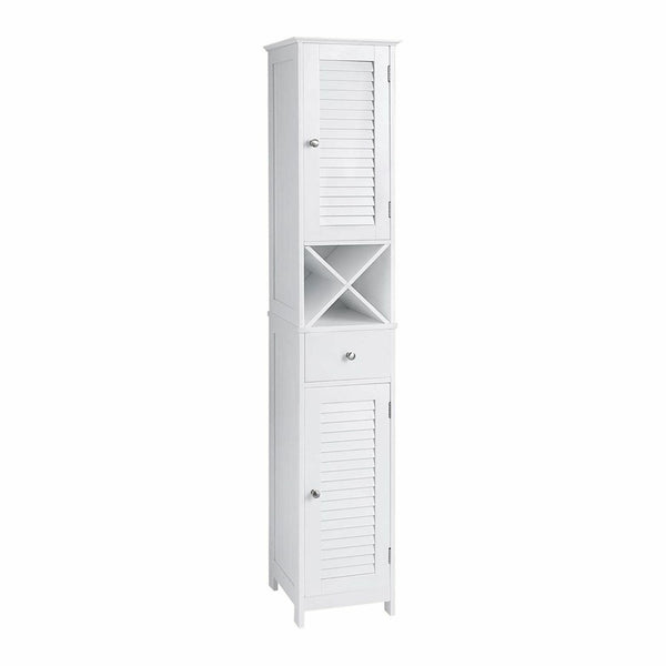  Floor Cabinet with 2 Doors and Shelves White BBC69WT