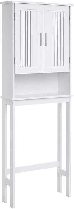 Toilet Shelf with Shelf and Double Doors White BBC10WT
