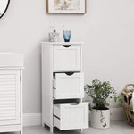 Floor Cabinet With 3 Drawers White
