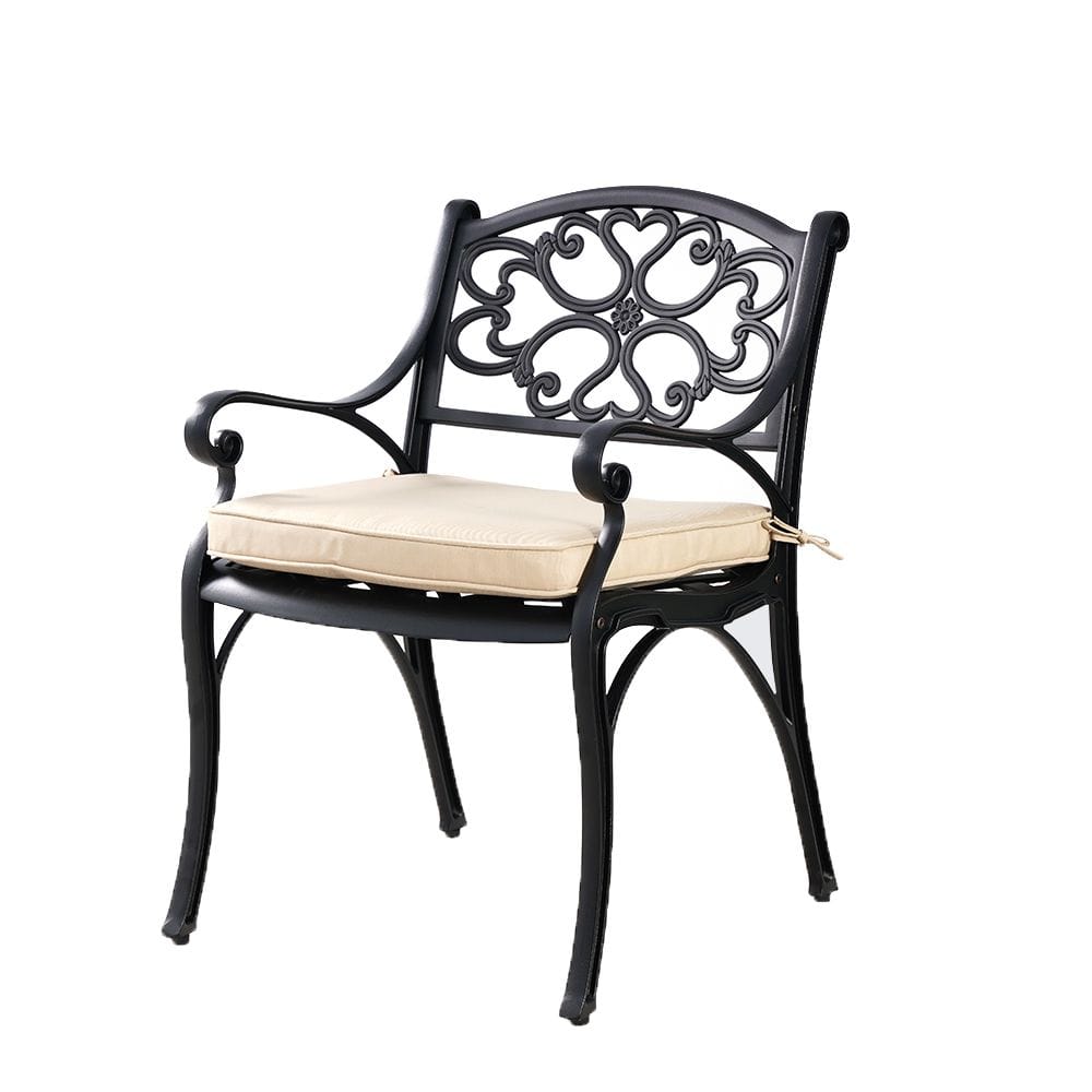 Aluminium Chair Black Pair